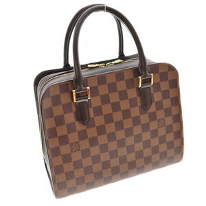 Louis Vuitton Triana Handbag Brown Ebene Brown Multi Corporate